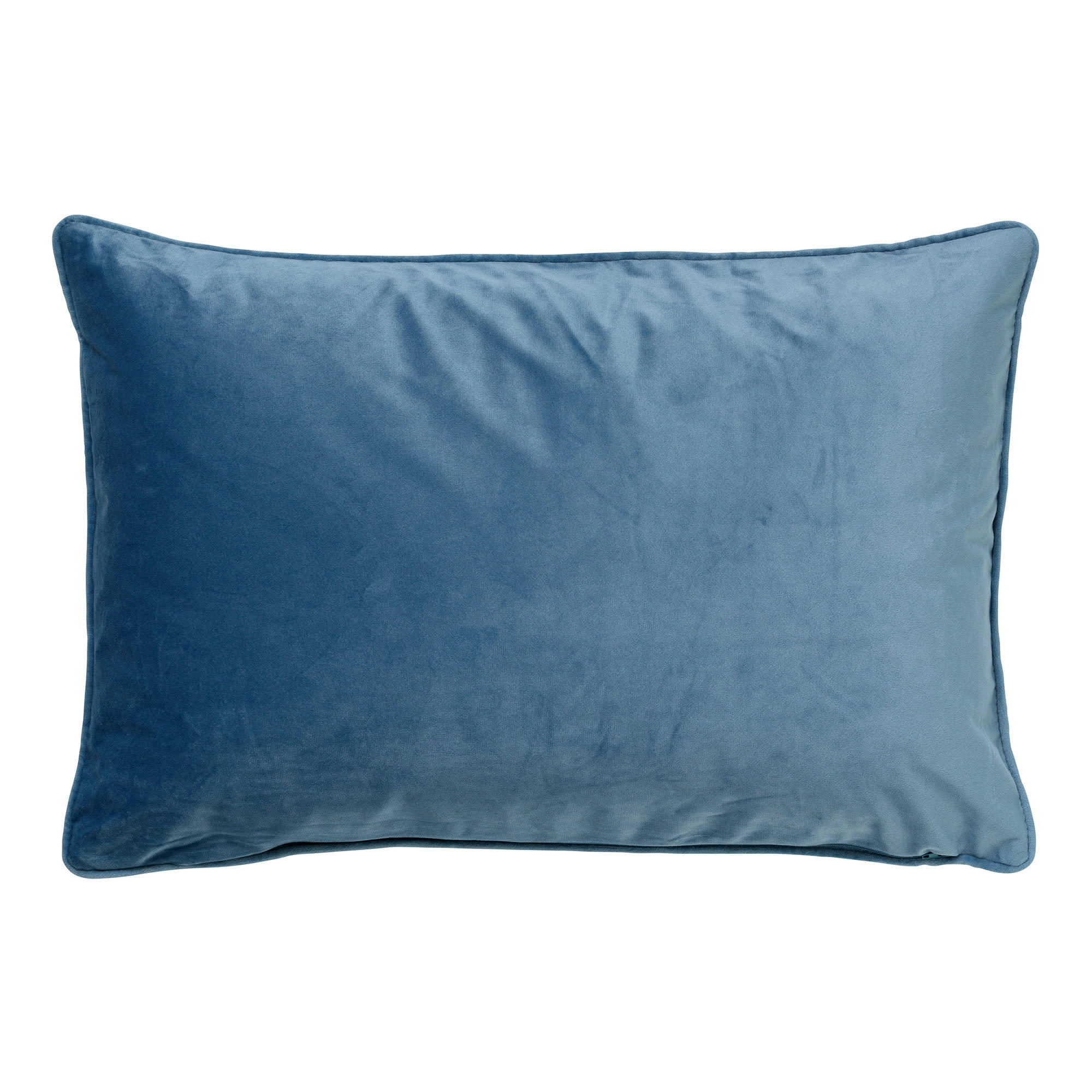 - Coussin - bleu en velours 40x60 cm uni