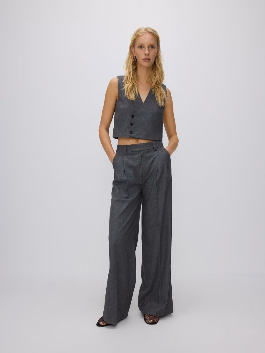 Vest With Metallic Effect