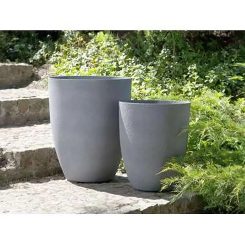 CROTON - Plantenbak - Grijs - 43 cm - Stenenmix