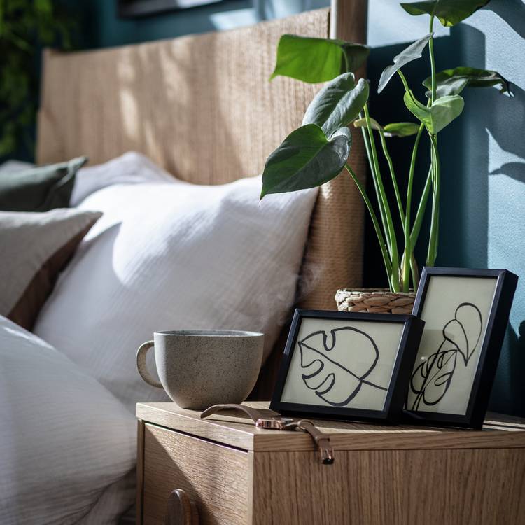 Habitat Aluminus Black Metal 2 Pack Picture Frames - 4x6"