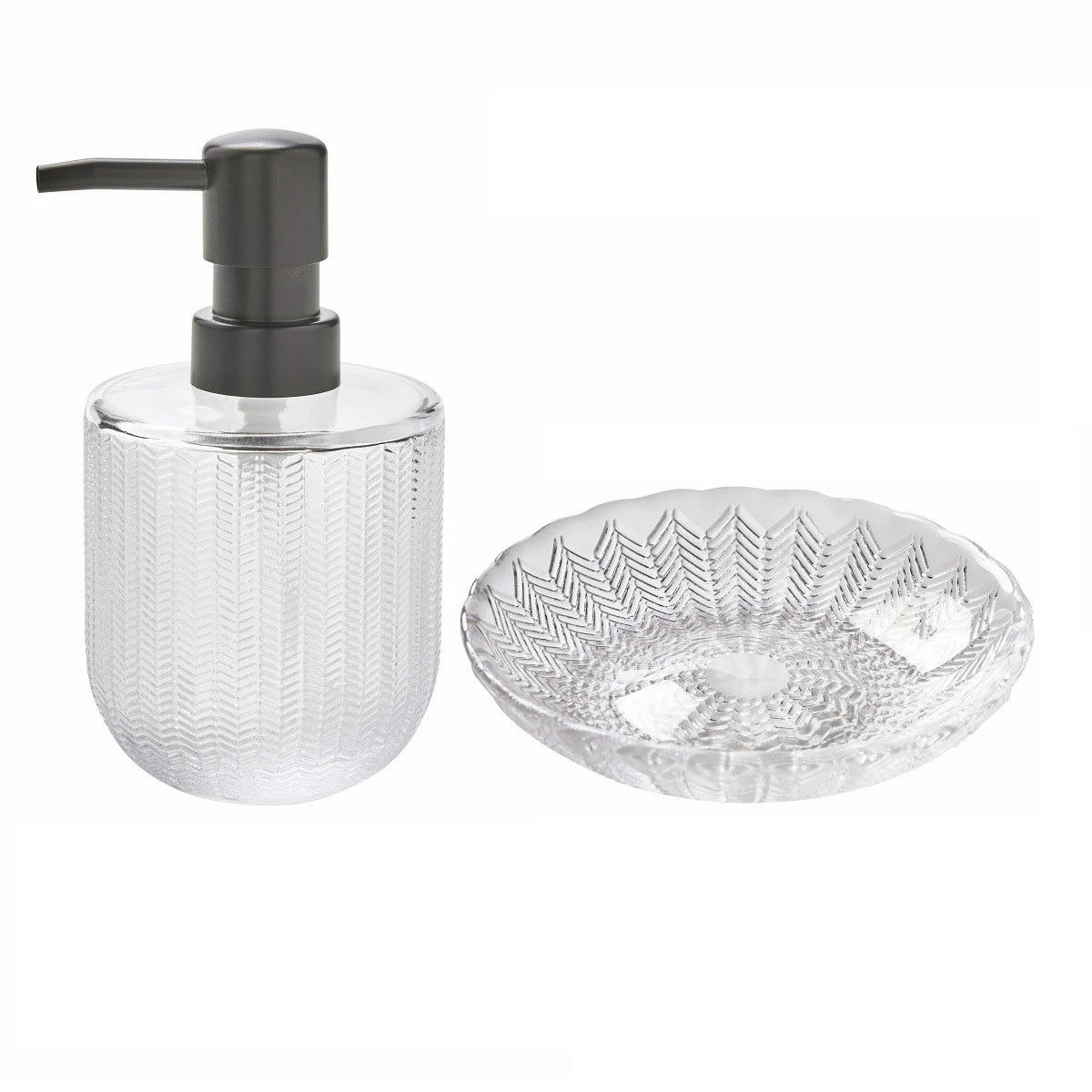 ELLA - Distributeur de savon en verre transparent