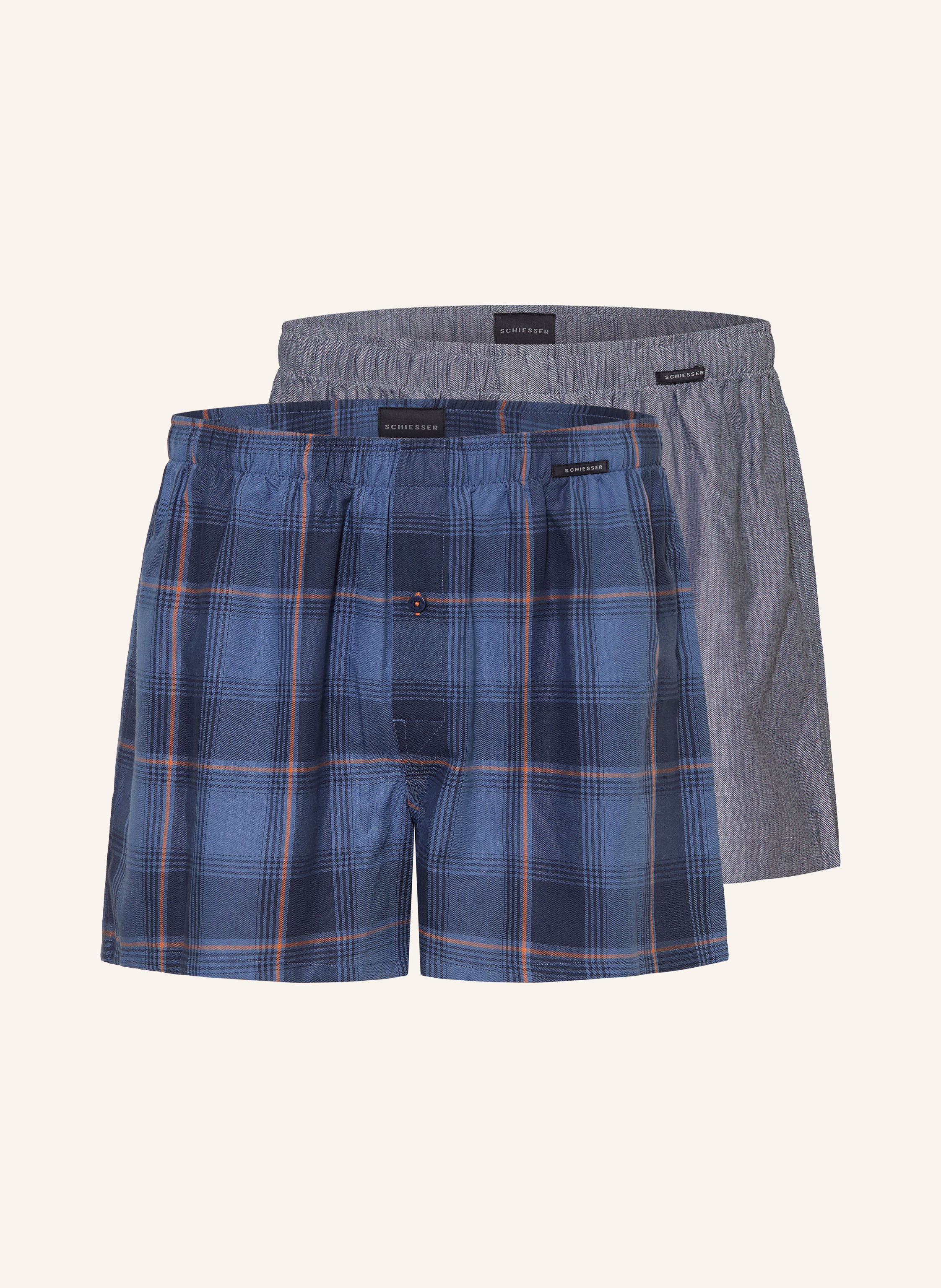 SCHIESSER 2er-Pack Web-Boxershorts