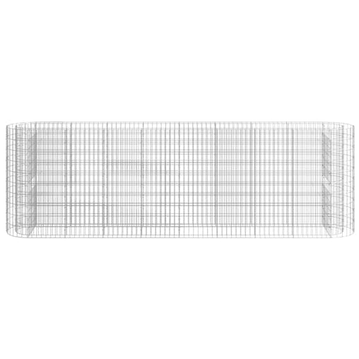 NNEVL Gabion Raised Bed Galvanised Iron 330x50x100 cm