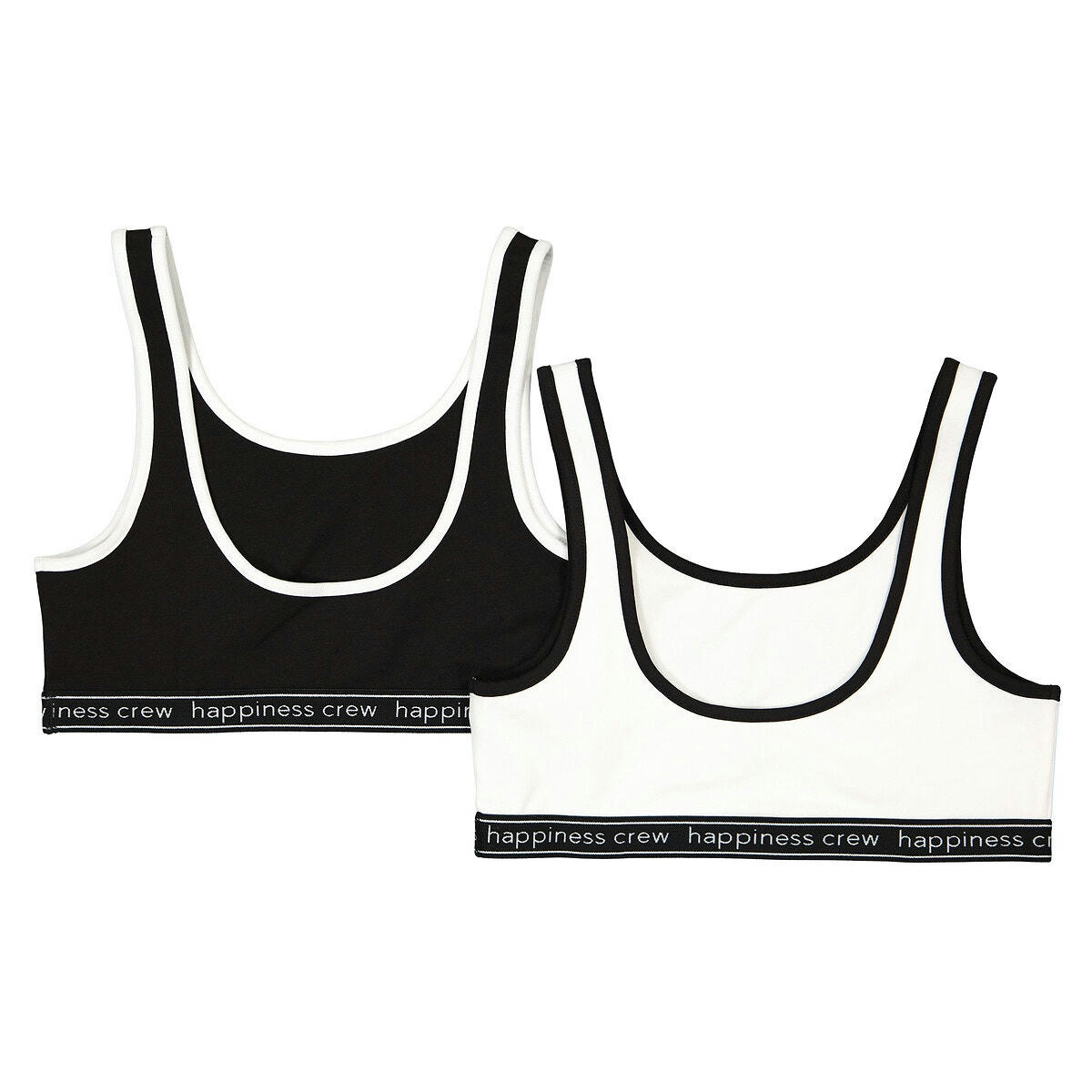 Lot de 2 brassières en coton