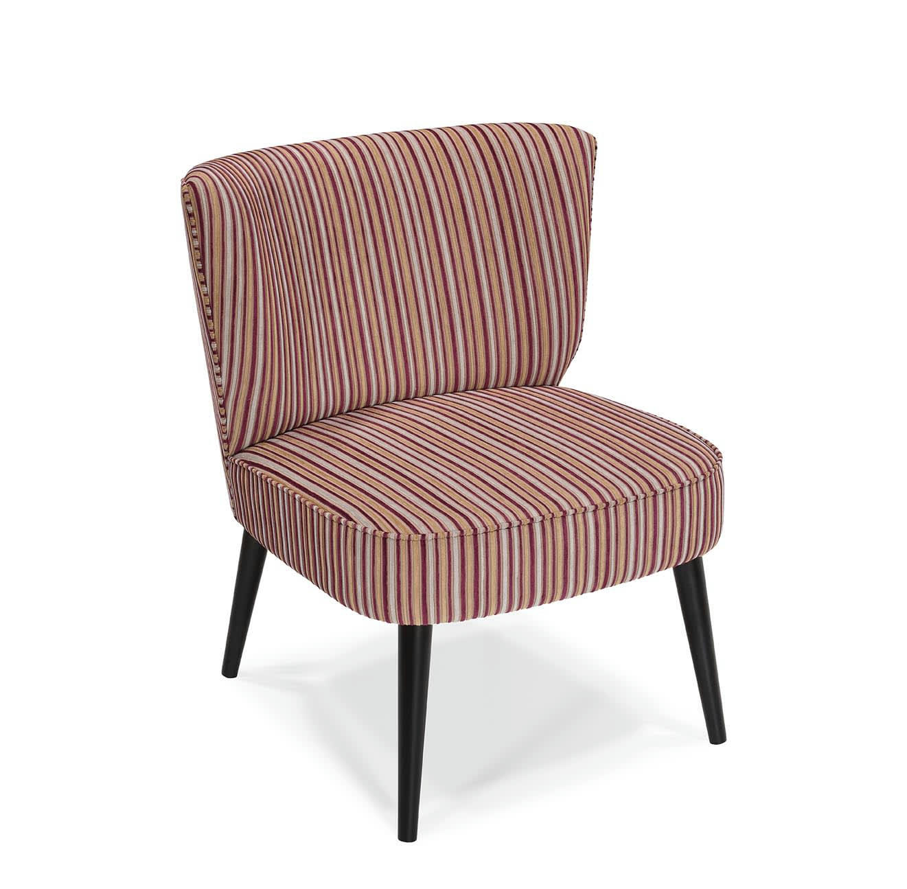 LUV - Fauteuil en wengué et tissu multicolore