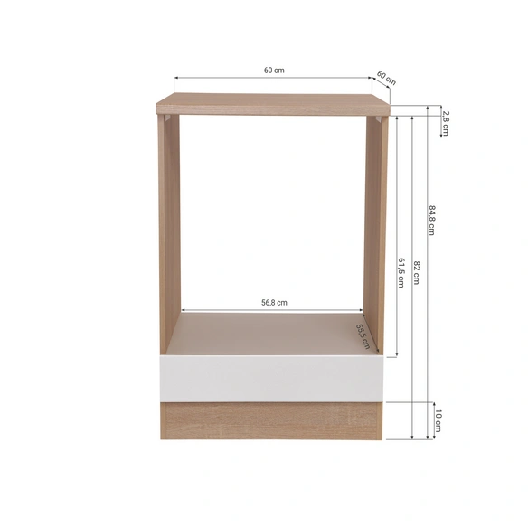 Herdumbauschrank »Merle«, BxHxT: 60 x 84,8 x 60 cm, weiß