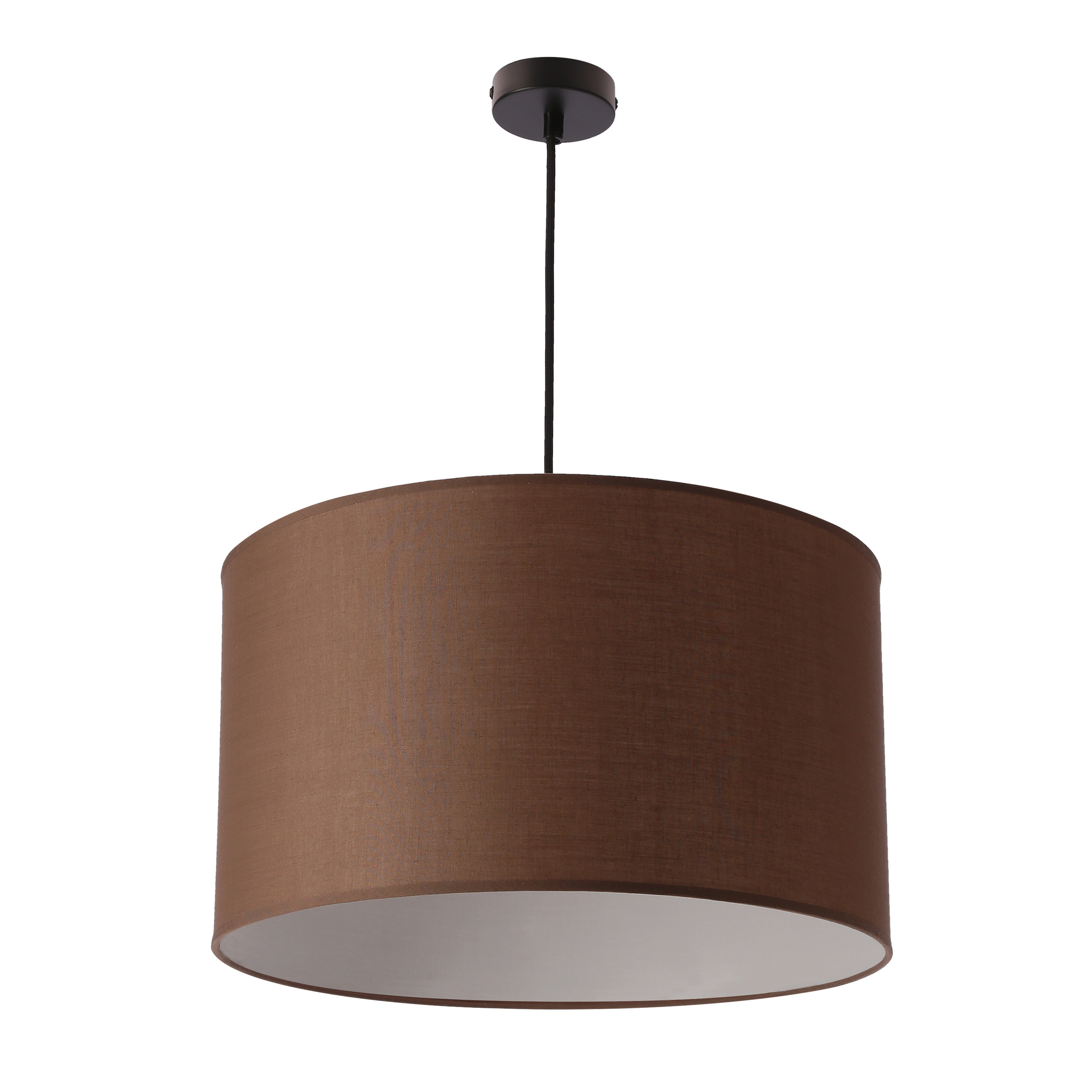 Lampa wisząca biało-brązowa ONDA 1xE27x60W wym: 90x40x40 cm Candellux