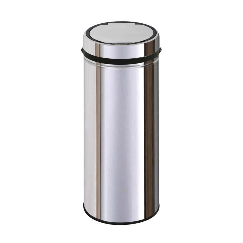 Poubelle Sensitive argent 42 L INVENTIV