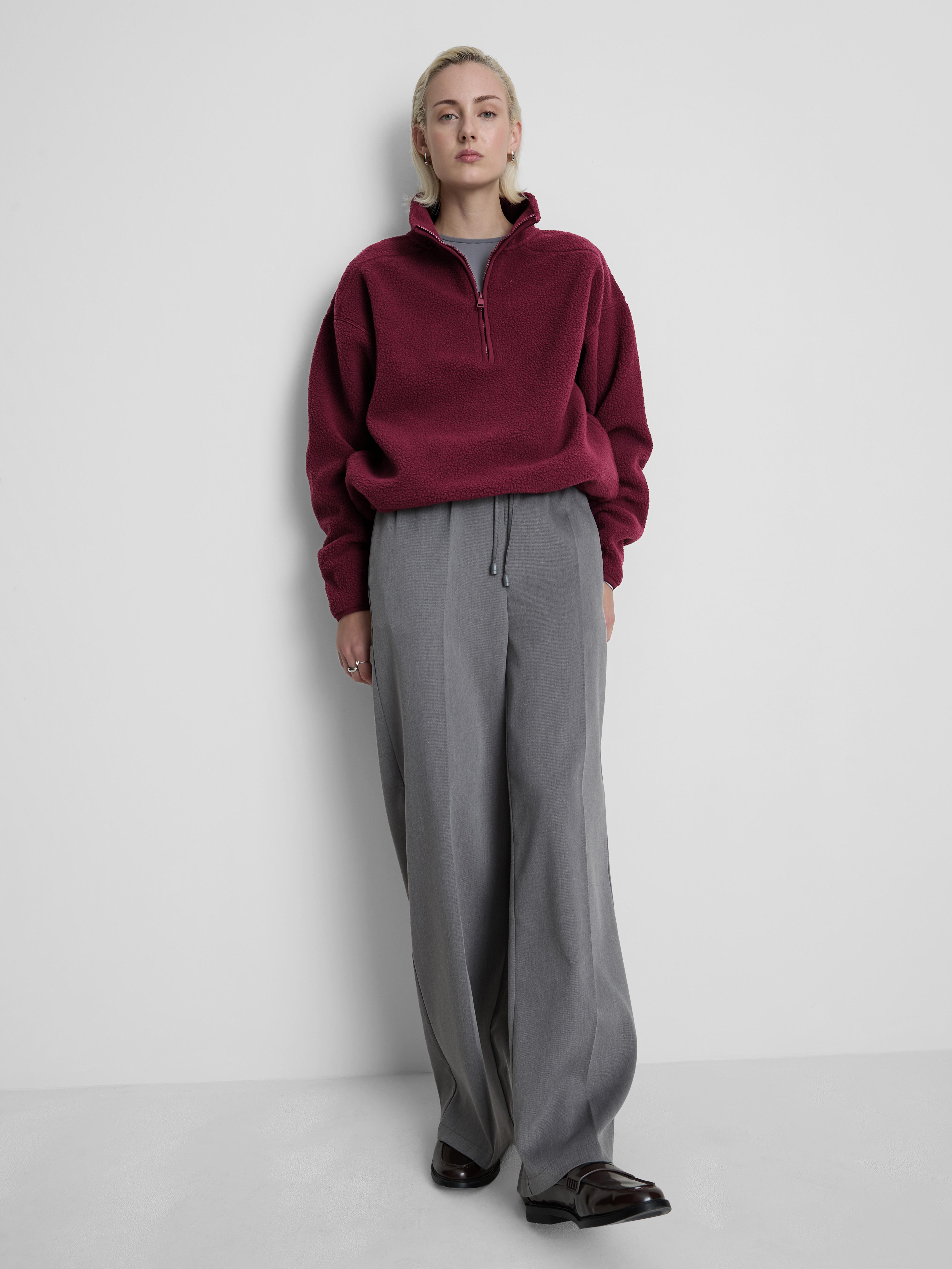 Half Zip Borg Fleece