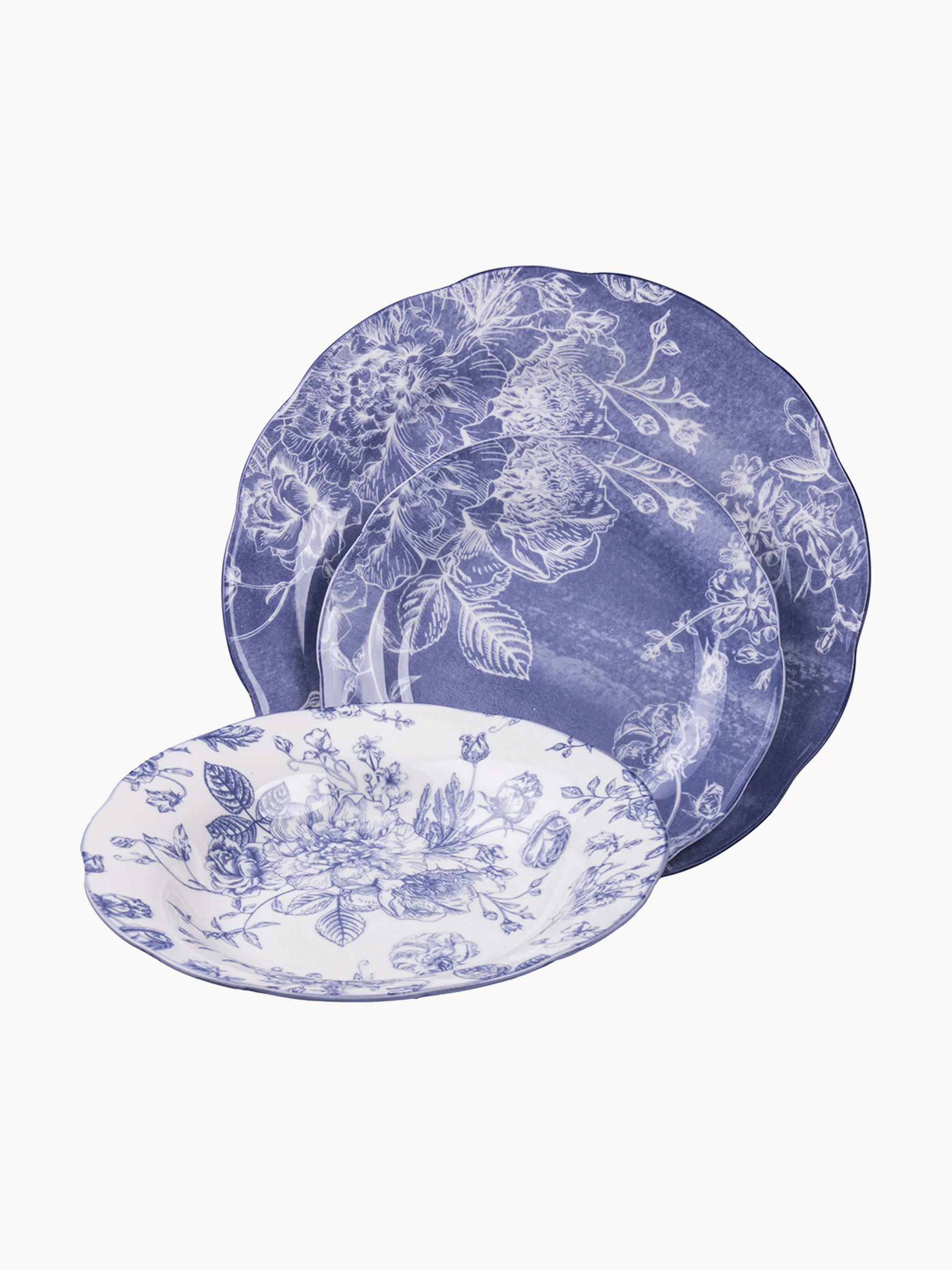 Geschirr-Set Fleurette Lilac, 18er-Set