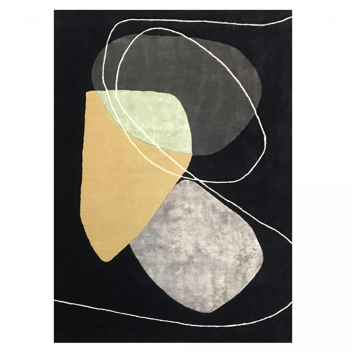 AZUR - Tapis salon bleu 120x170