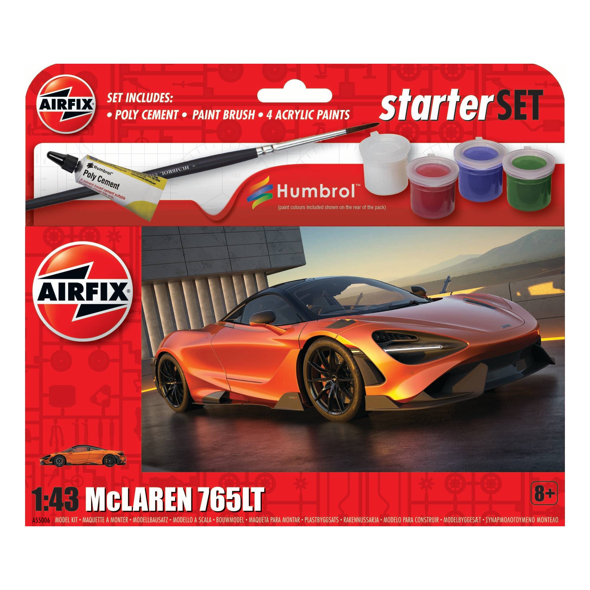 Airfix McLaren 765LT Starter Set 1:43