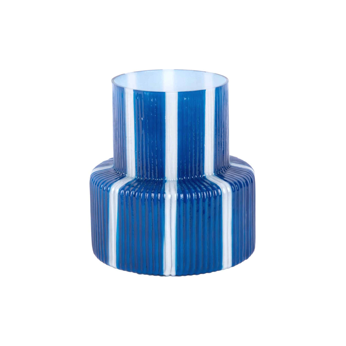 Present Time vaas Raydo Retro - blauw - Ø18cm
