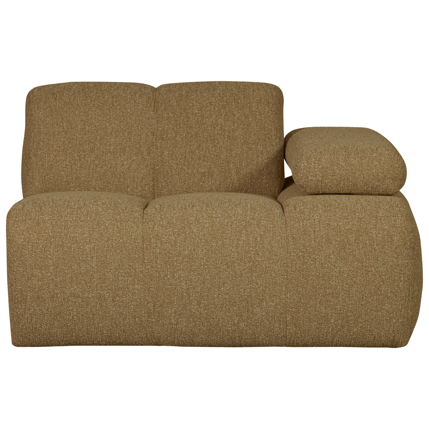 WOOOD 1-zits bank met arm rechts Mojo - Bouclé - Beige - 74x120x97
