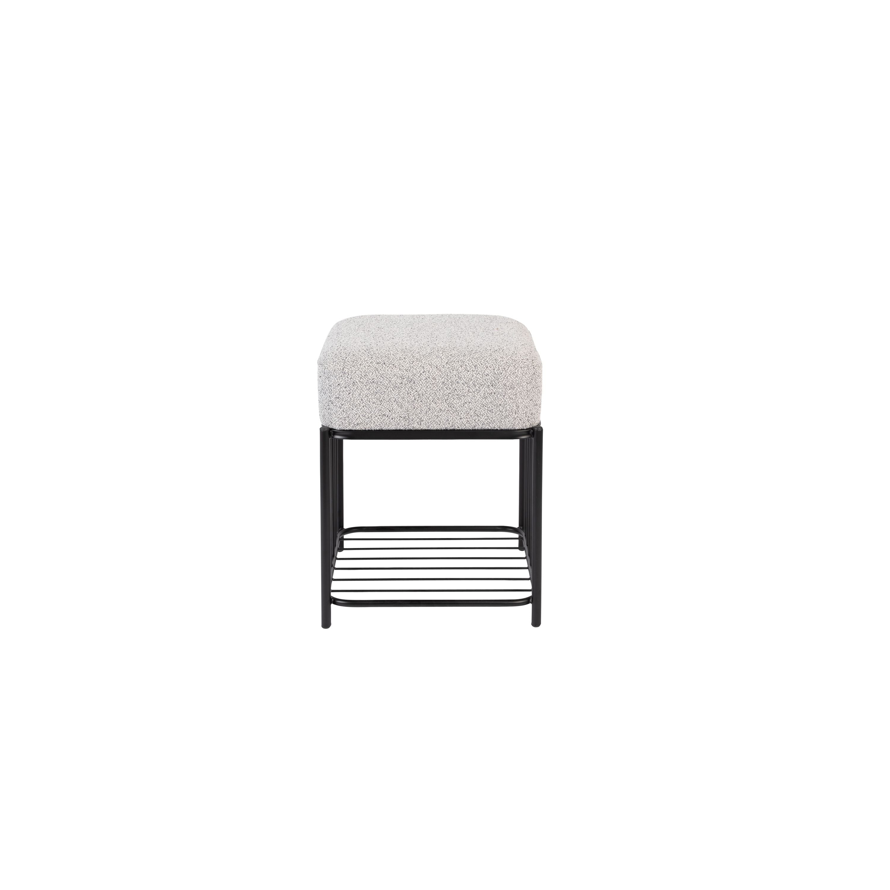 Housecraft Living Milou Kruk/ Poef Vierkant - Grijs