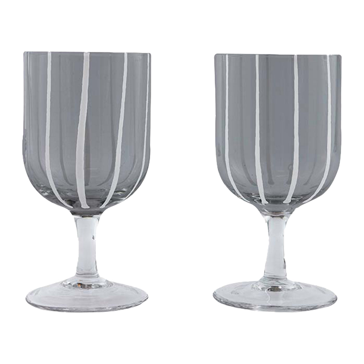 OYOY Living Mizu Wijnglazen 2 st. - Grijs