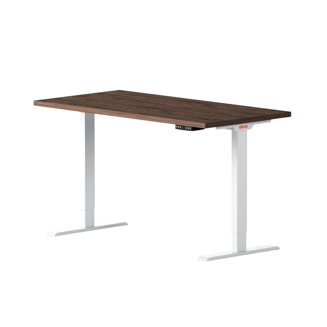 ELEVA GO - Bureau assis debout effet bois sauvage 160x80x3cm