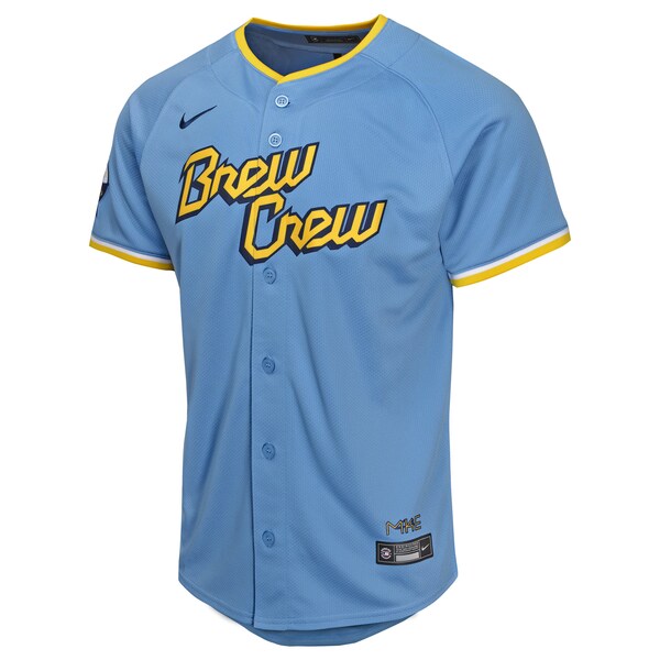 Milwaukee Brewers Nike Youth City Connect Limited Jersey - Powder Blue