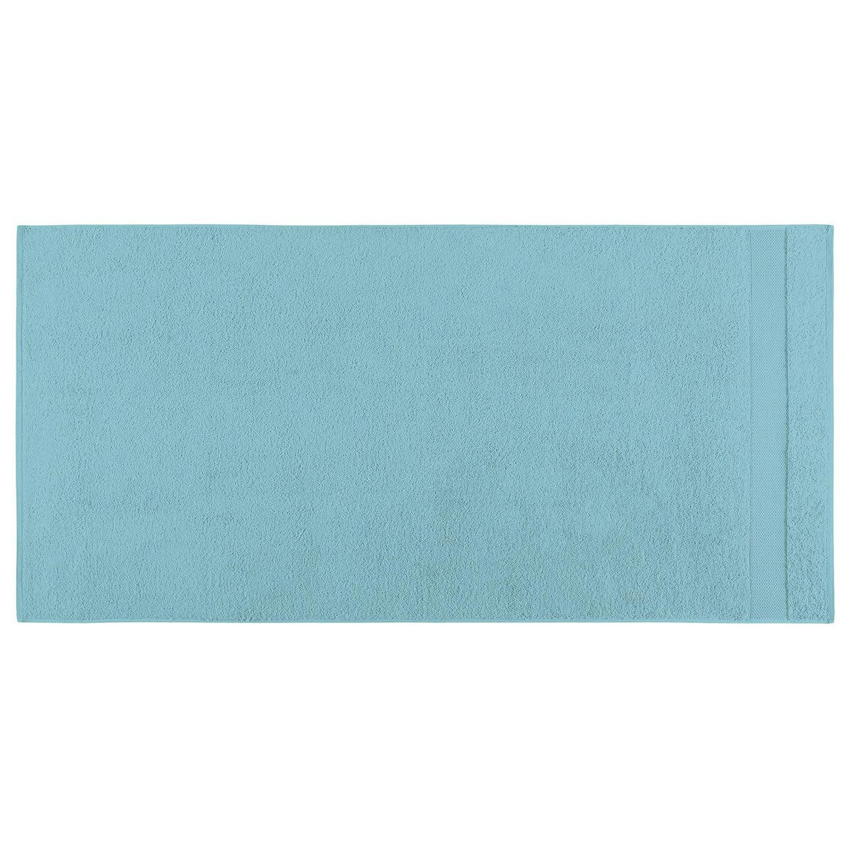 PÉTALE - Drap de douche coton azur 70x140 cm