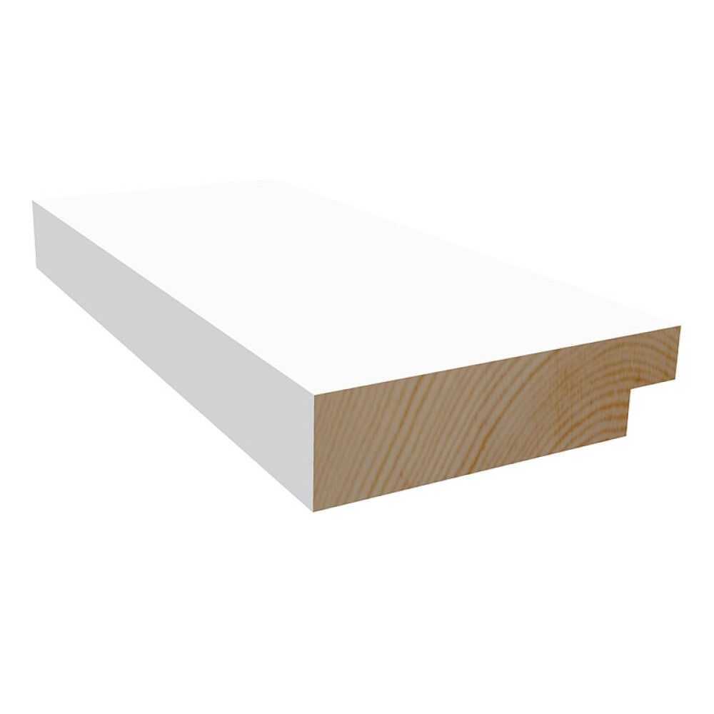 UTFORING MOELVEN 18X350X4400MM 60MM HVIT