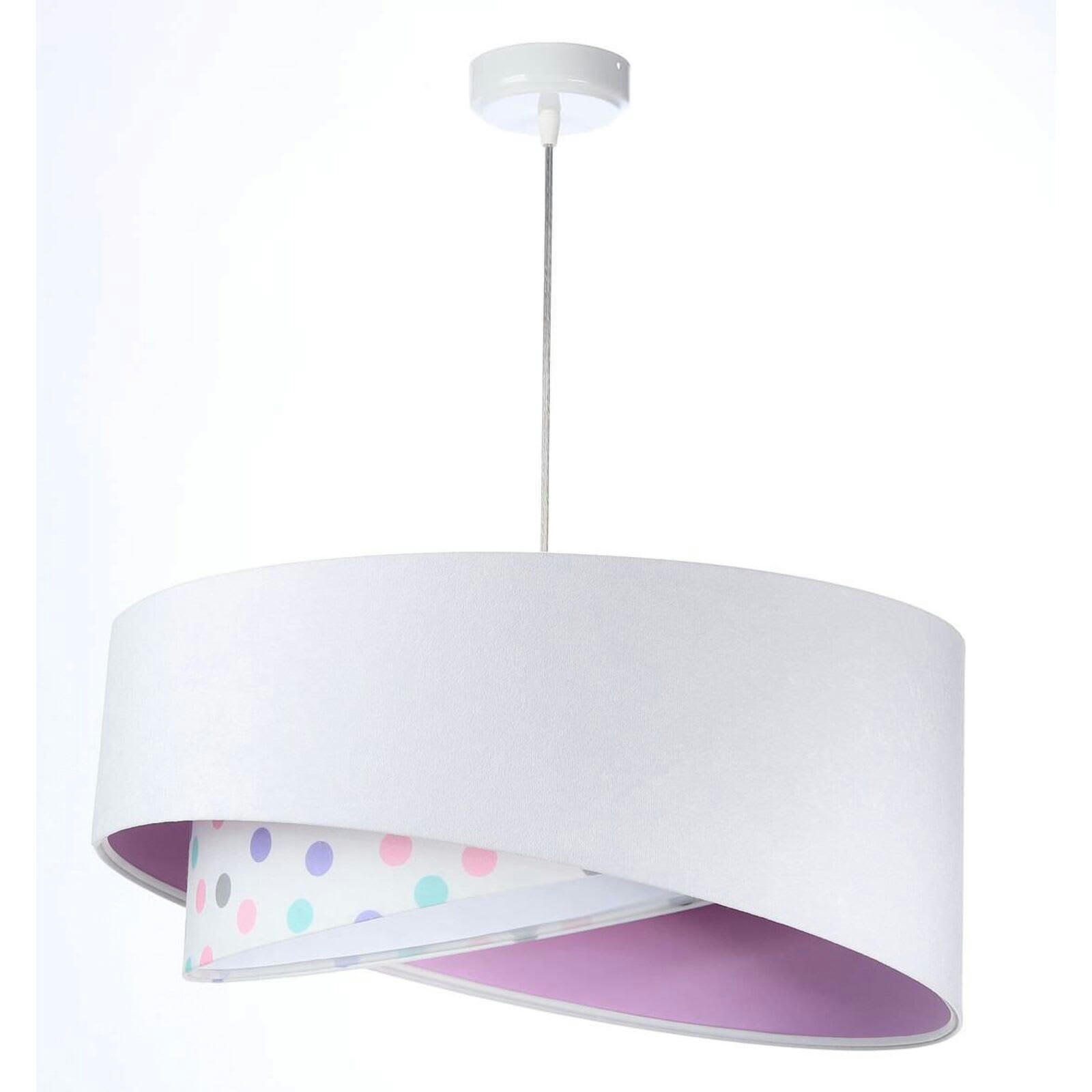 GALAXY - Suspension Tissu Blanc 50x50x105 cm