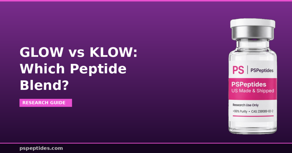 How to Choose the Best GLOW vs KLOW Peptide Blend