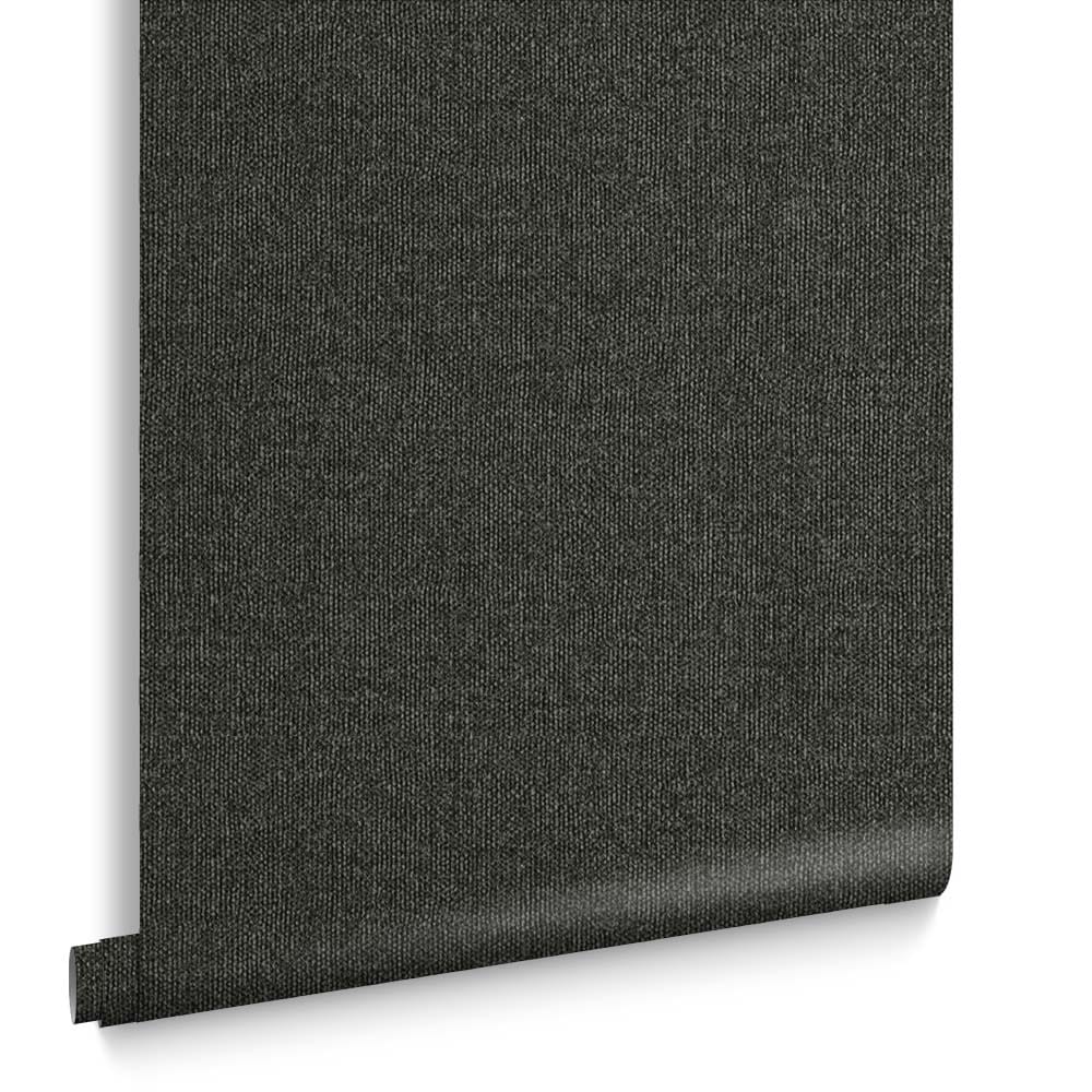 Graham & Brown Vliesbehang met vinyl toplaag - Twill Deep Grey - 10mx52cm