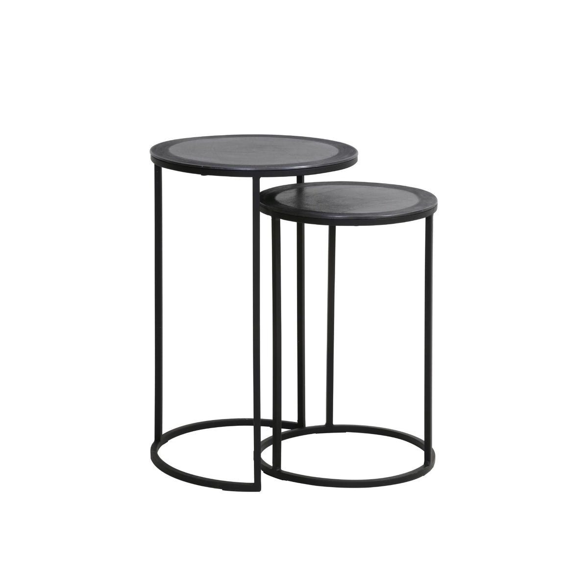 Light & Living bijzettafel TALCA - zwart - Ø40cm