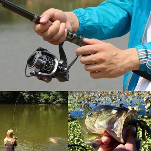 NNEOBA Telescopic Rod and Spinning Reel Carbon Fiber Travel Set Black