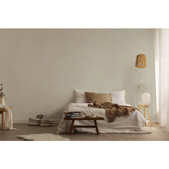 Vliestapete, BxL: 53 x 1005 cm, taupe/silber