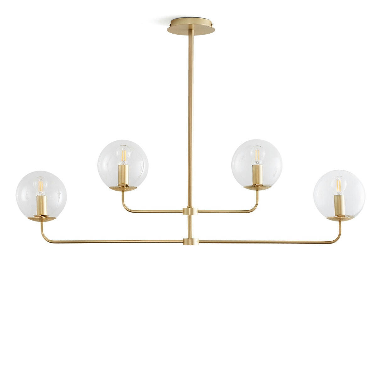 Suspension laiton et verre, Moricio