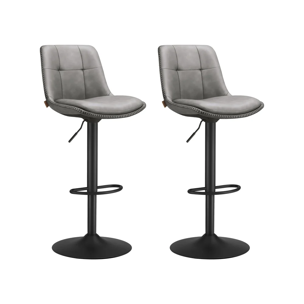 Tabourets de bar design avec siège pivotant à hauteur réglable