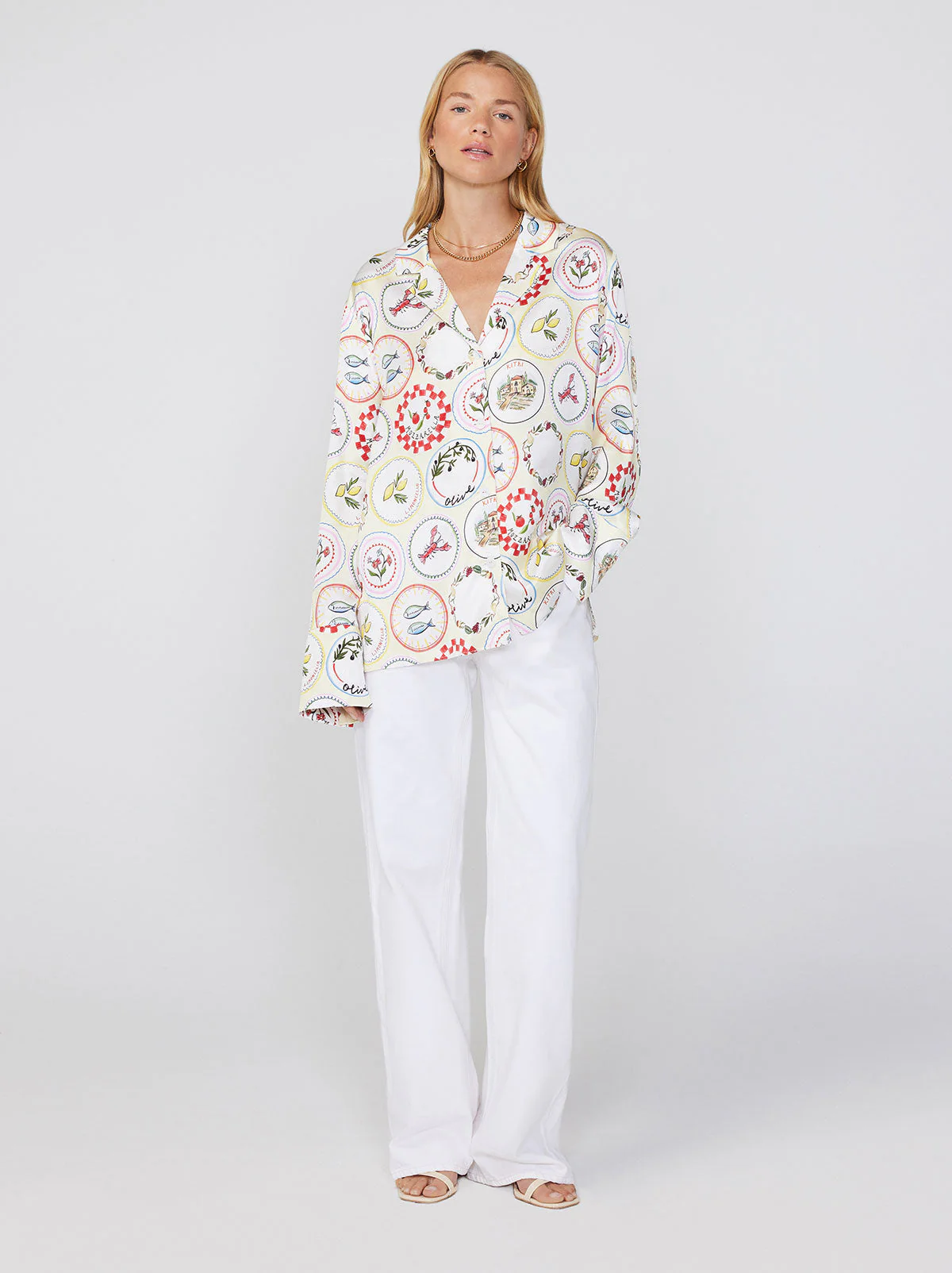 Cady Vintage Plates Shirt