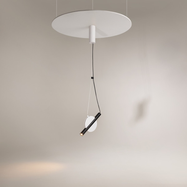 Lampa wisząca ENIGMA biała LED 1x5W Ciepła biel 450lm Maytoni