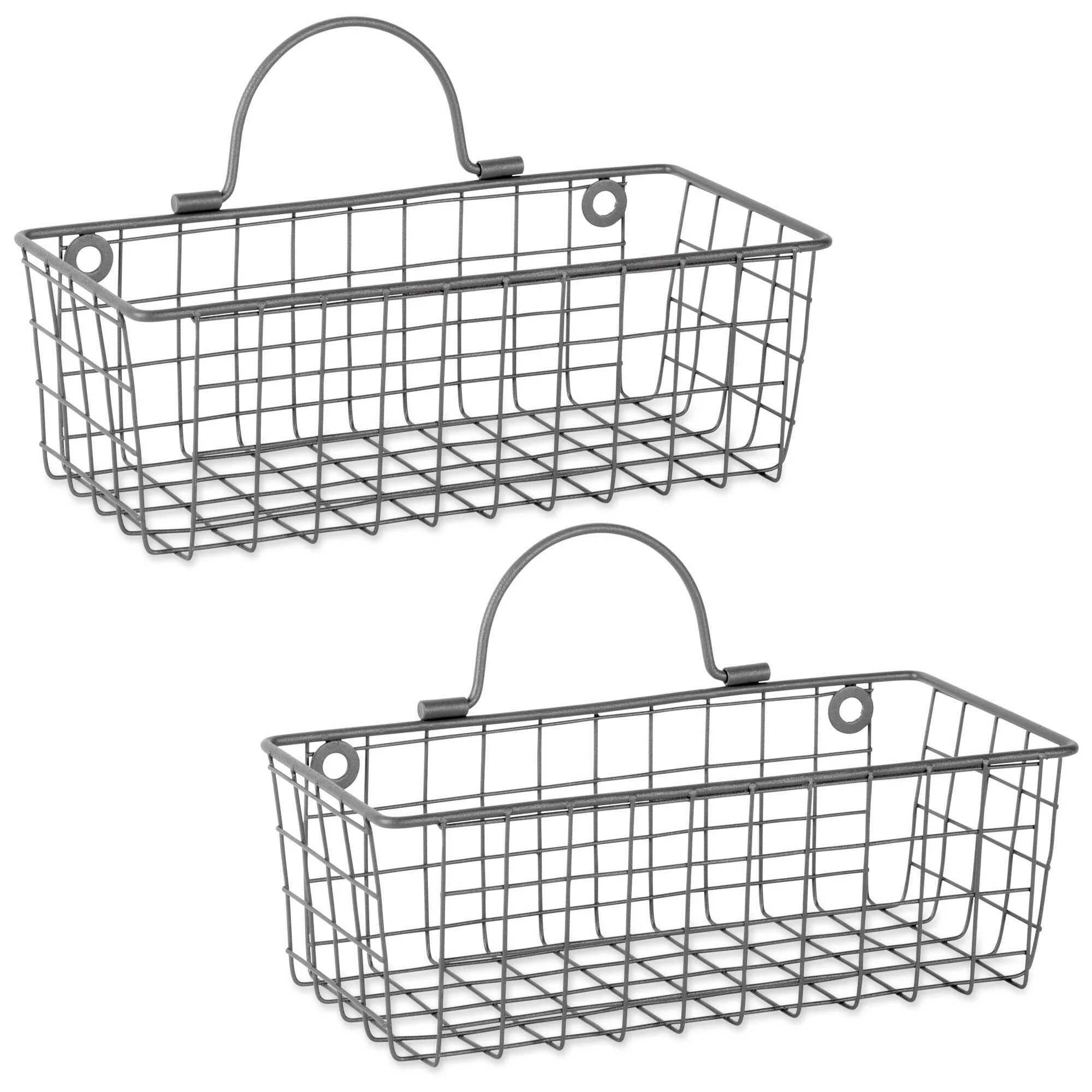 DII Wire Wall Basket(Set of 2) Grey