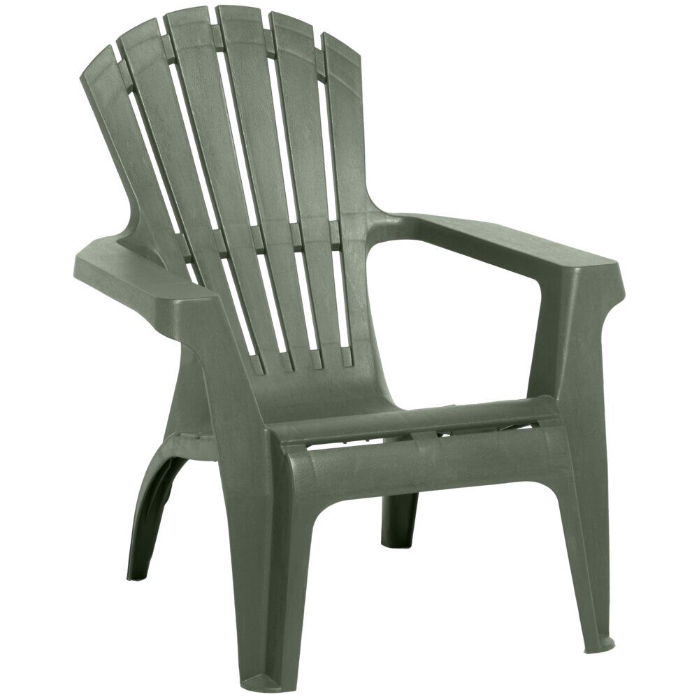 Fauteuil de jardin relax plastique vert 75x86xH86cm