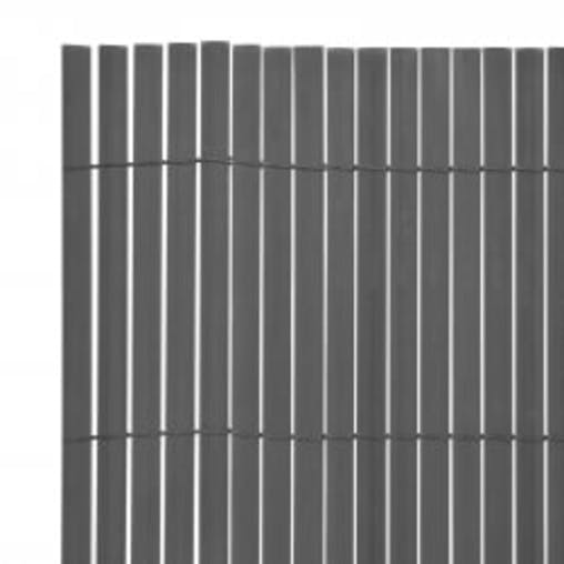 NNEVL Double-Sided Garden Fence 110x400 cm Grey