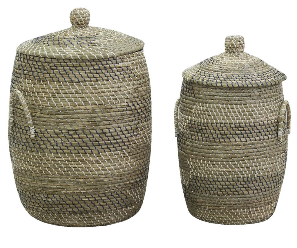 - Paniers à linge en jonc de mer