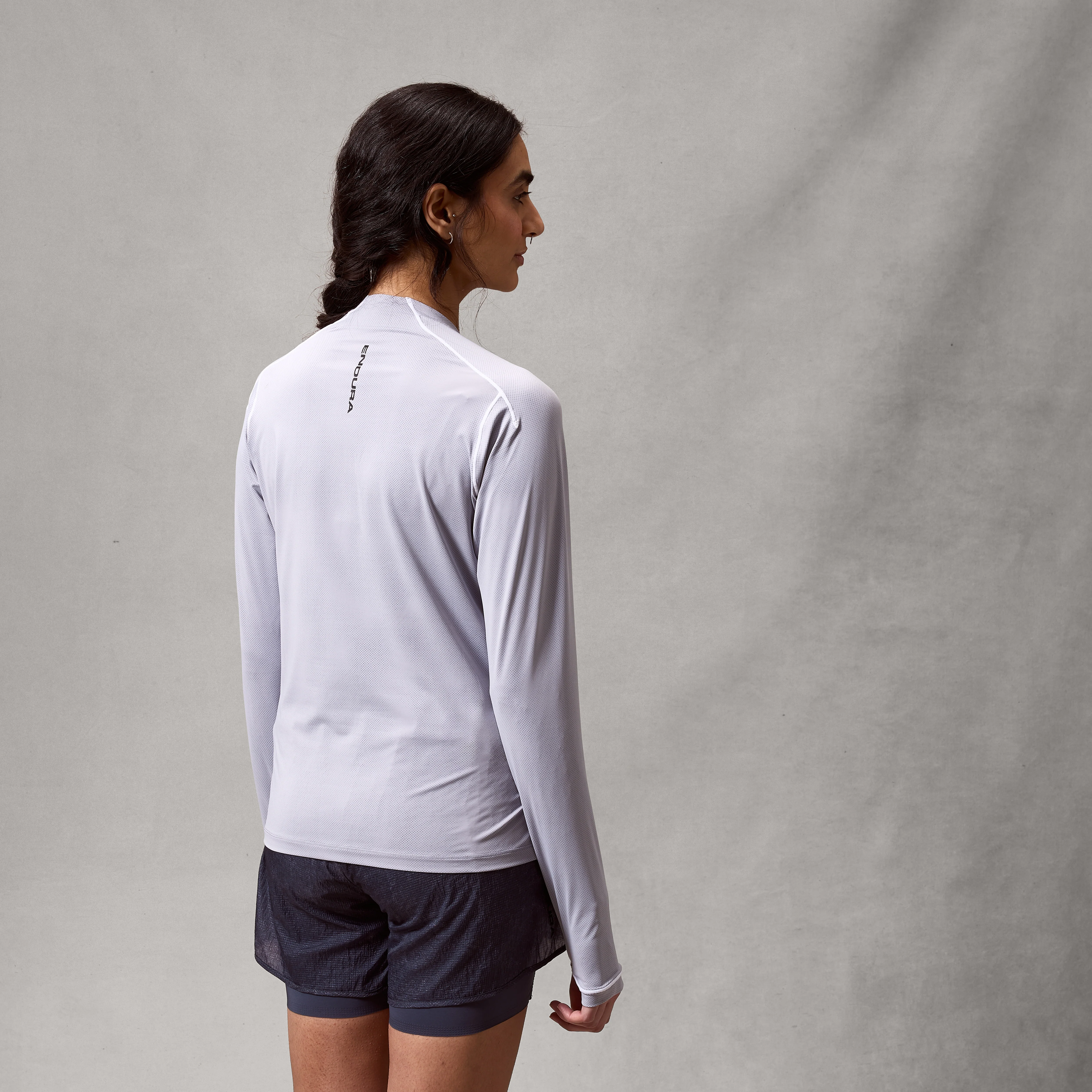 Women's AllTrack Rout L/S Tech Tee - Aluminium