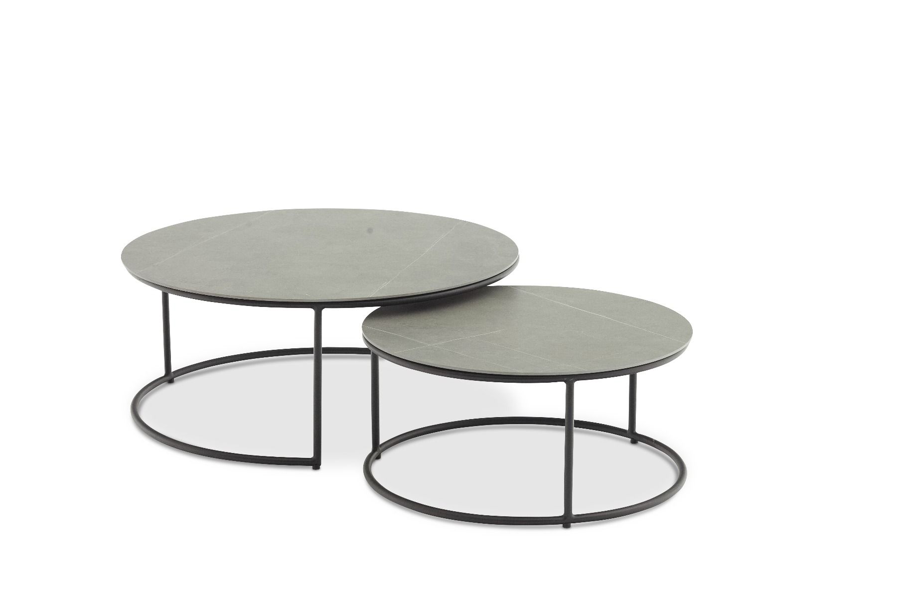 Zestaw dwóch stolików kawowych ogrodowych Iluma 85x36 cm/65x31 cm Miloo Home