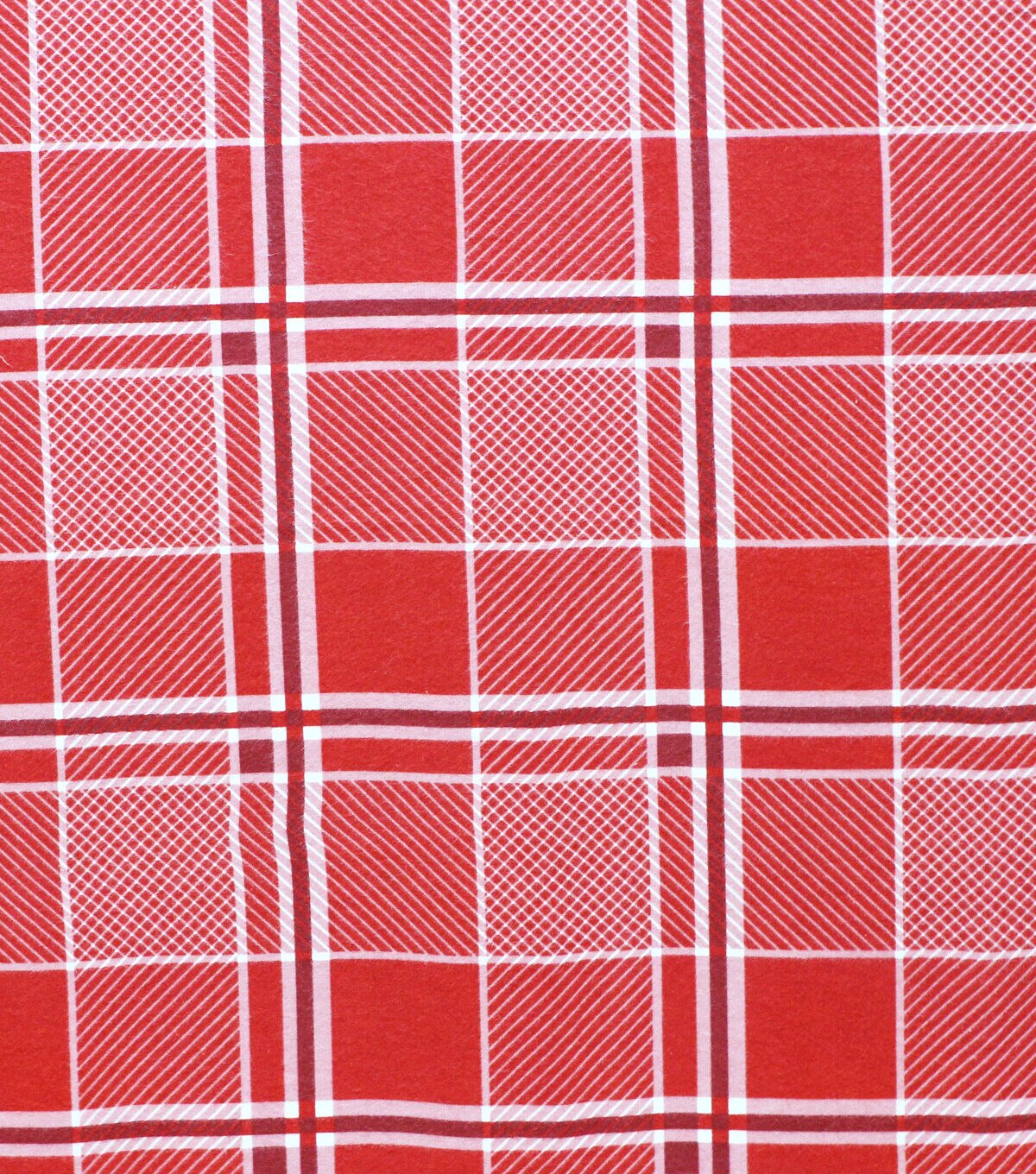 Red Plaid Super Snuggle Flannel Fabric