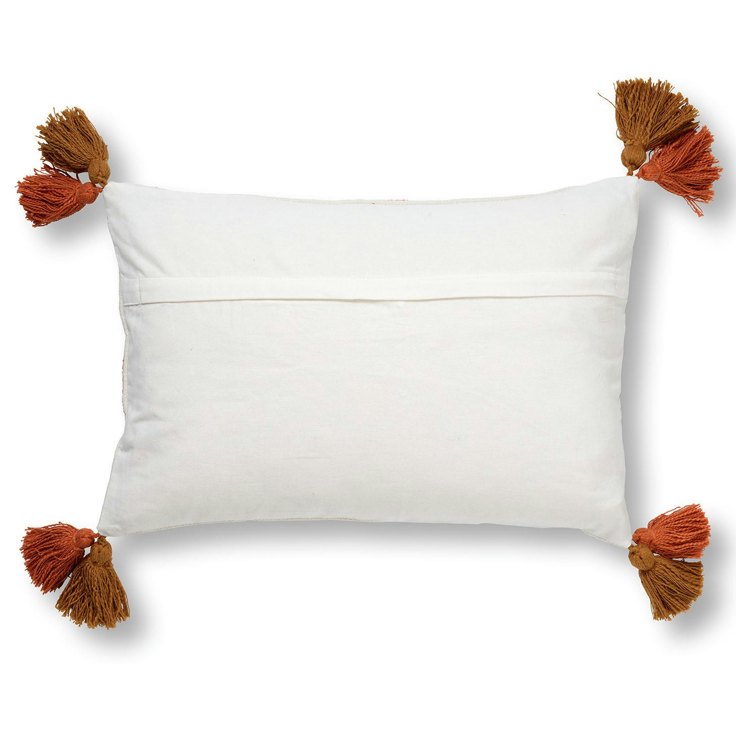 ZITA - Coussin - blanc en coton 40x60 cm avec imprimé rétro