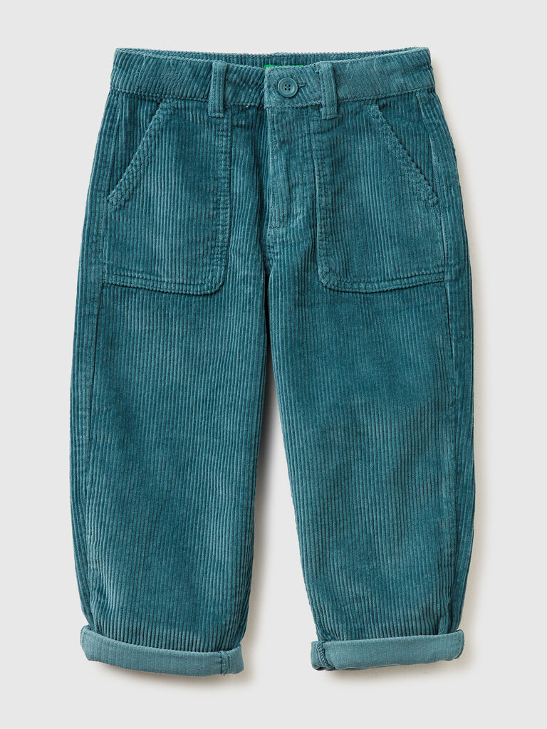 Balloon fit velvet trousers