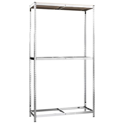 NNEVL 2-Layer Tire Racks 3 pcs Silver 110x40x180 cm Steel