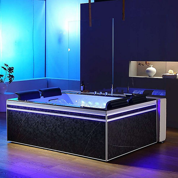 Baignoire balneo Thérapeutique ALTESS DUO BLACK 2 à 4 places ARCHIPEL - 190x140