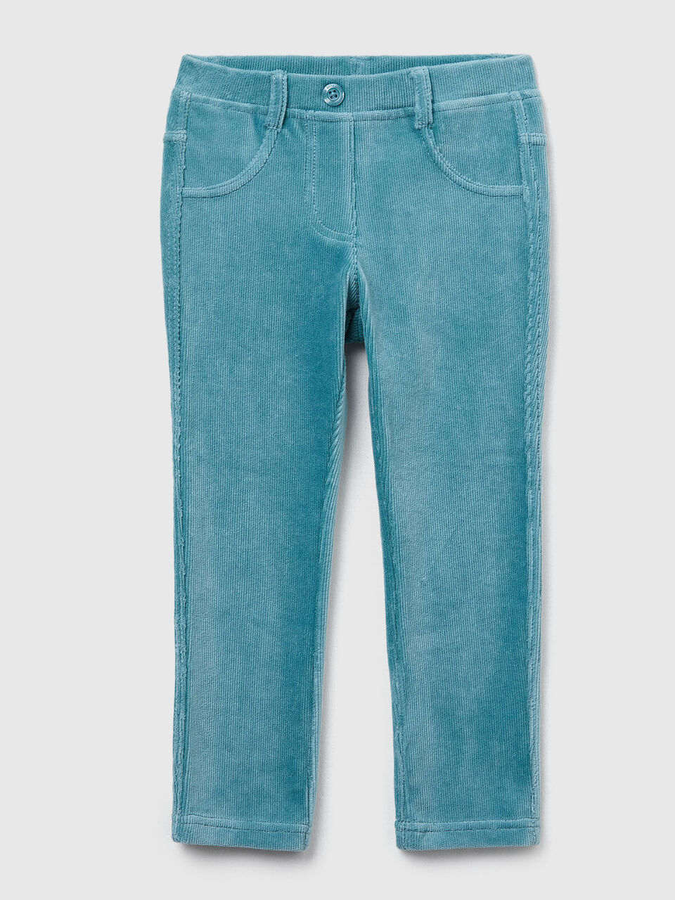 Ribbed chenille trousers