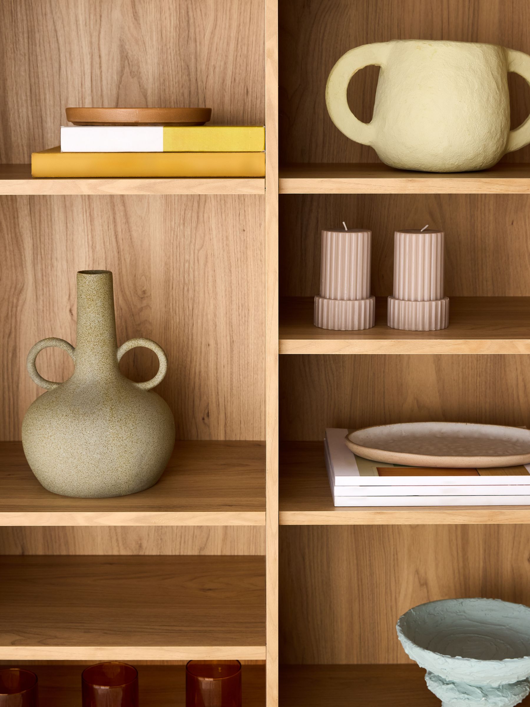 Oak Effect Kaci Shelving Unit