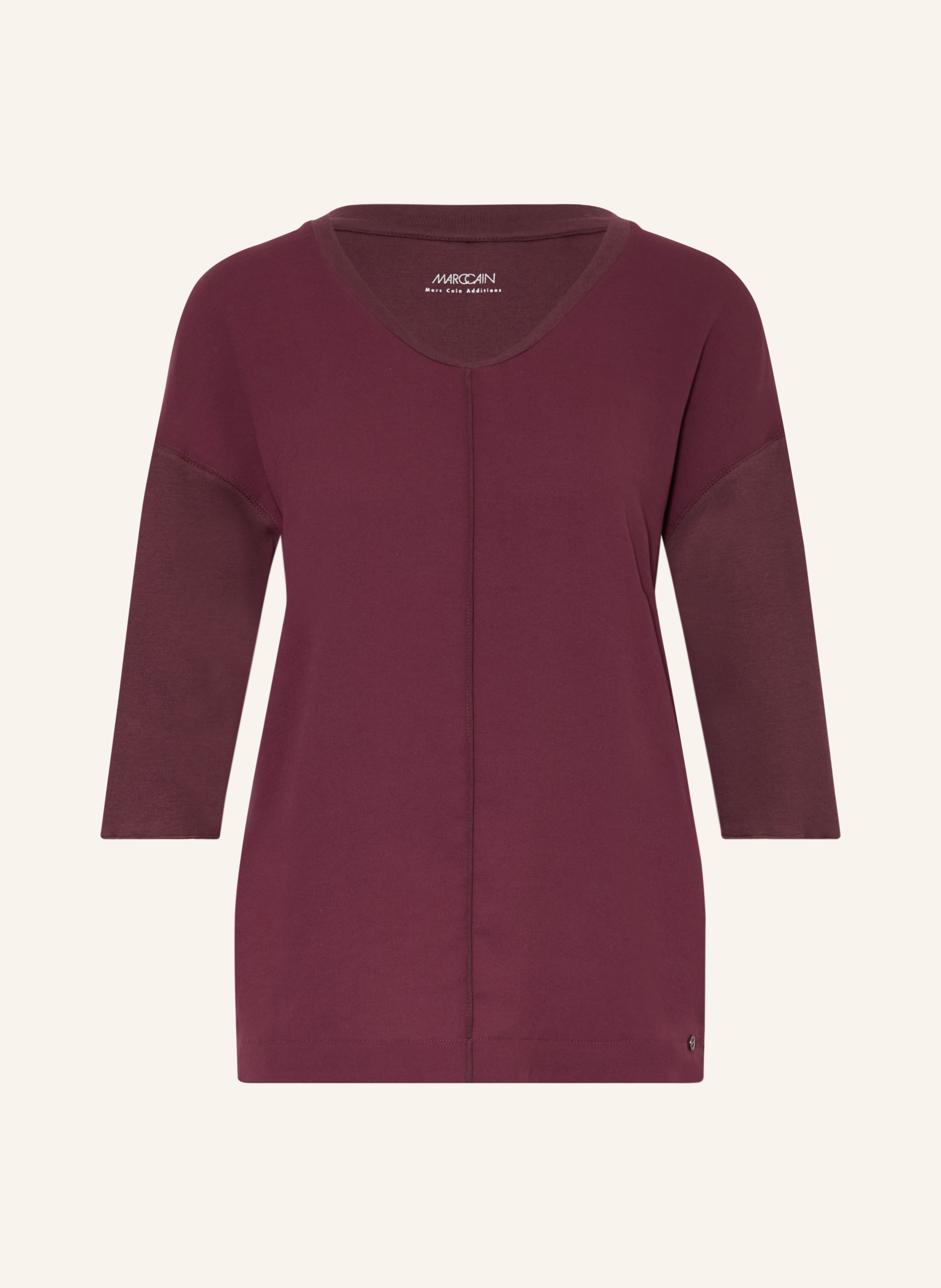 MARC CAIN Shirt im Materialmix mit 3/4-Arm