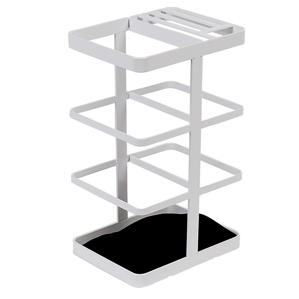 Porte ustensiles de cuisine en métal blanc