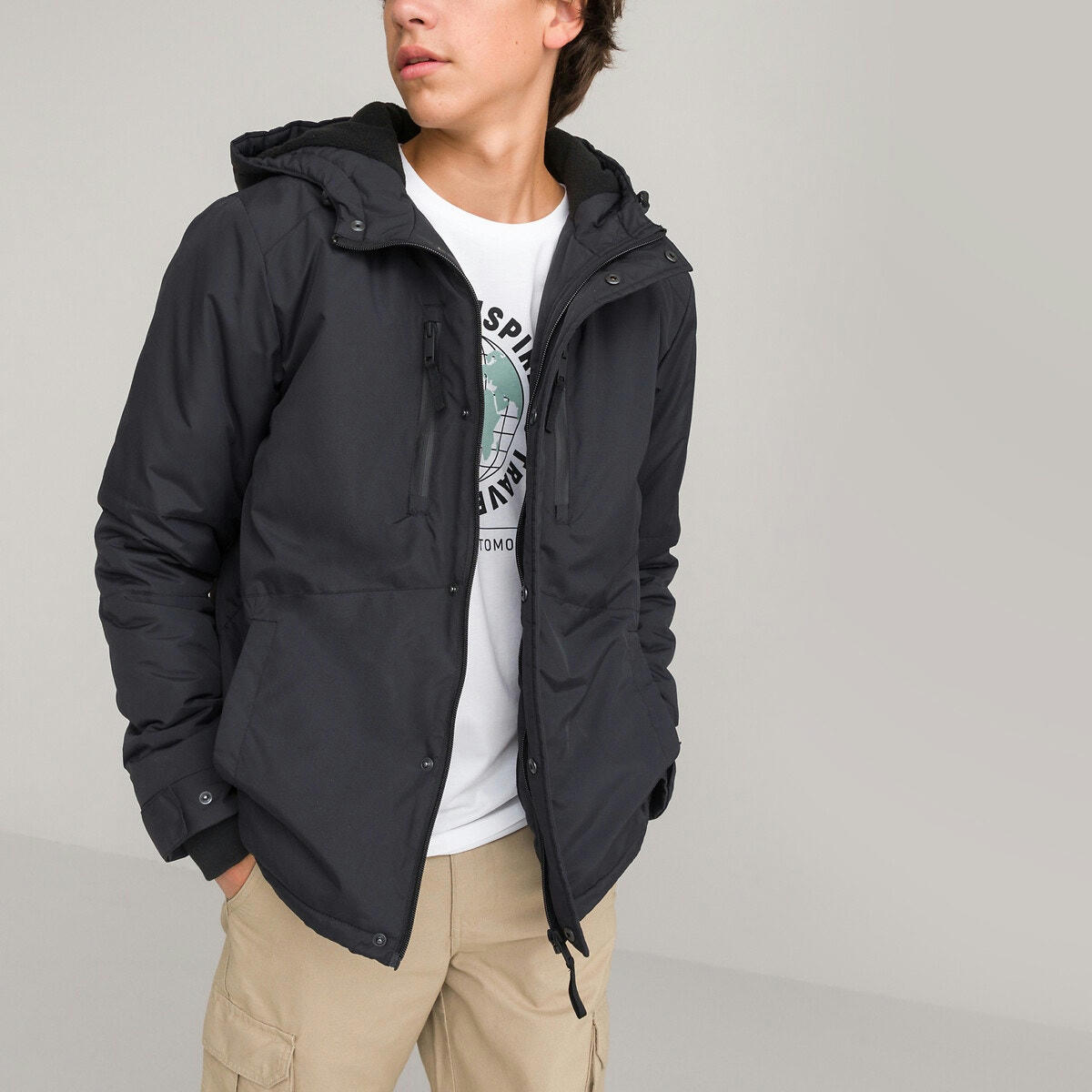 Parka chaude à capuche
